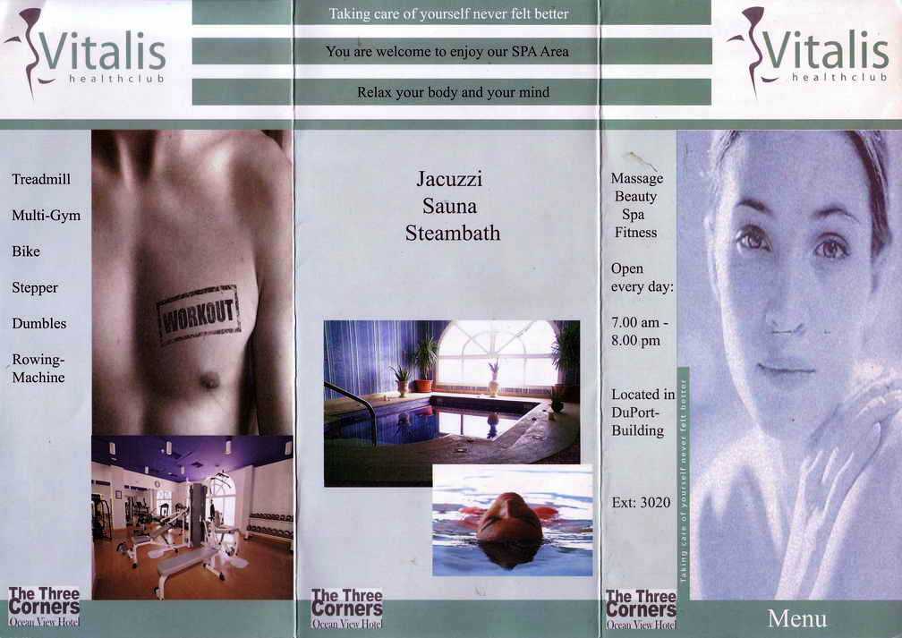 DuPort Health Club Flyer front
